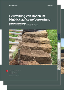 Cover Vollzugshilfe Bodenschutz beim Bauen Uebersichtsseite Deutsch